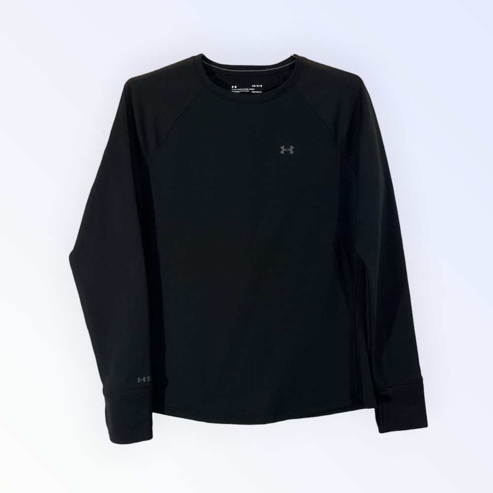 UNDER ARMOUR COLDGEAR BASE LAYER 4.0 WOMENS LARGE BLACK WINTER SPORTS